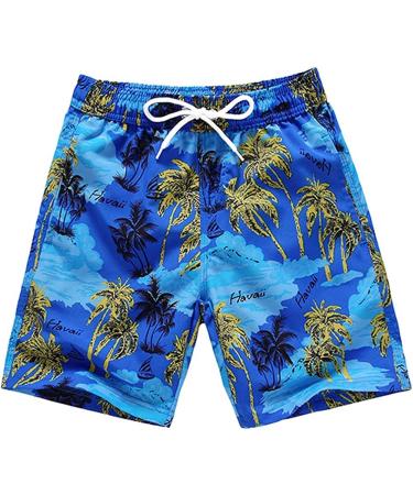 Little Hand Boys Swim Shorts Board Shorts 11-12 Years Blue 5