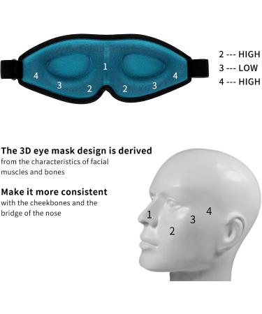 3D Sleep Mask for Women & Men - Comfortably Block Light Perfect for Travel Naps & Yoga - Buy Online on GoSupps.com
