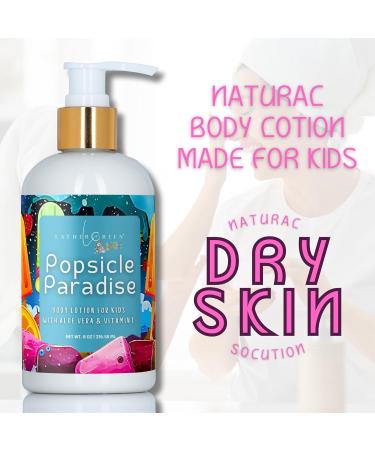 Lather Green Kids Body Lotion Plant Based Gentle Moisturizer with Shea Butter Safe for Sensitive Skin Popsicle Paradise 3 Pack (8 oz Each) - Buy Online on GoSupps.com