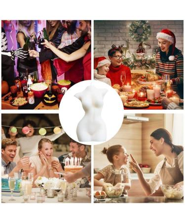 Vegan Soy Wax Scented Candle - Female Torso Design for Relaxation | Milky Candle by Boxwizard - Buy Online on GoSupps.com