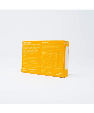 Vocalzone Throat Pastilles Honey & Lemon 12 Packs 24- for Sore Throats and Hoarseness When Overusing Your Voice. Produced and Sold in The United Kingdom Since 1912 - Buy Online on GoSupps.com
