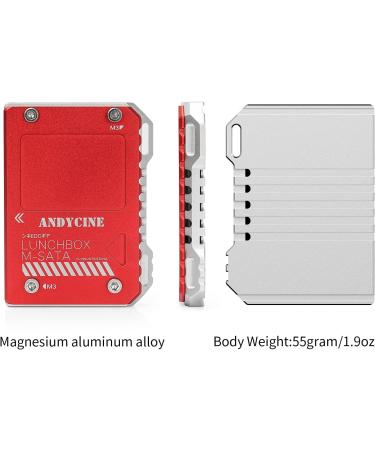 Andycine Magnalium Case for mSATA SSD | Compatible with Atomos Ninja V, V+, Flame, Inferno, Shogun Inferno | Includes mSATA to SATA Adapter - Buy Online on GoSupps.com