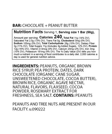 Gluten Free Protein Bars - Chocolate Peanut Butter, Vegan & Dairy Free (12 Pack) - Buy Online on GoSupps.com