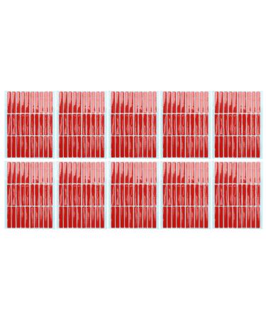 Natudeco 10 Sheet Nail Art Tape Nail Mounting Tape Salon Double Sided Adhesive Tape Accessory for Nail Tip Color Display for Salon