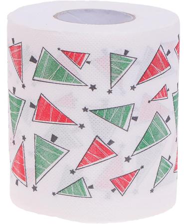 Pteanecay 5 Styles Santa Paper Roll Tissue Paper Towels Christmas Decorations Xmas Santa Office Room Toilet Paper 15 Roll - Buy Online on GoSupps.com