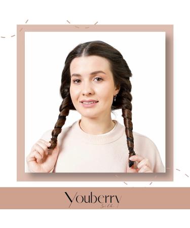 Youberry Silk Heatless Curls - 100% Mulberry Silk Curlers Headband for Long and Medium Hair (Black) - Buy Online on GoSupps.com
