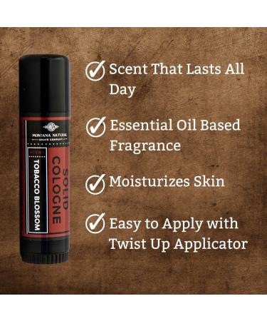 MNSC Tobacco Blossom Naturally Better Solid Cologne - Handcrafted in USA Travel-Friendly Cruelty Free Hypoallergenic All-Natural Plant-Derived - Buy Online on GoSupps.com