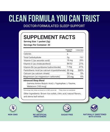 Dr. Price s Natural Sleep Aid Powder Berry-Citrus, 30 Packs | Sleep Powder Drink Mix with Magnesium, Microdose Melatonin & Tryptophan | Sleep Support for Adults | Doctor-Formulated, Made in USA - Buy Online on GoSupps.com