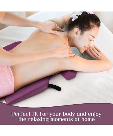 Easy Spa Massage Table Breast Pillow | Bust Sizes AA-C | Comfort Bolster Wedge Prone Pillow in Purple - Buy Online on GoSupps.com