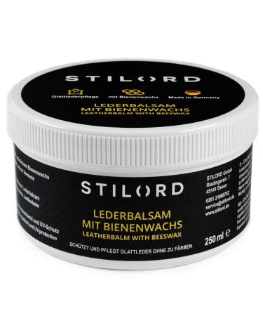 STILORD Colorless Leather Grease - Beeswax Balm for Smooth Leather Care - Protection Cleaning and Waterproofing