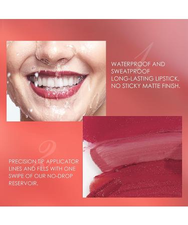 UCANBE 3PCS Liquid Lipstick + 3PCS Lip Liner Set D - Waterproof Velvet Matte Makeup for Long-Lasting Full Lips Gloss - Women's Gift - Buy Online on GoSupps.com
