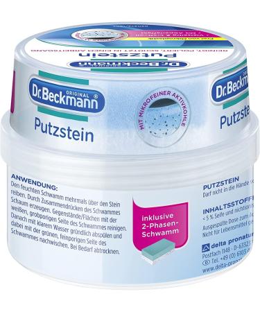 Dr. Beckmann Universal Cleaning Stone - 400g | All-Purpose Household Cleaner with 2-Phase Sponge | International Shipping Available - Buy Online on GoSupps.com