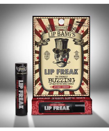 Doctor Lip Bang's BUZZING Lip Balm | Lip Freak| 100% All Natural | Cruelty Free | Atomic Cherry - Buy Online on GoSupps.com