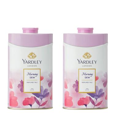 2 x 100g Yardley London Morning Dew Perfumed Talc for Women