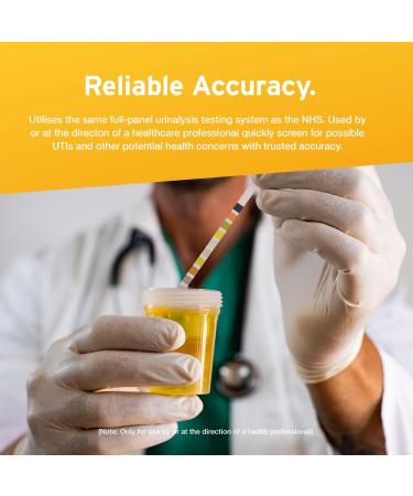 Aidteq Urine Test Strips 11 Parameter Urine Test Strips for Urobilinogen Bilirubin Ketone Blood Protein Specific Gravity pH & Ascorbic Acid 100 pieces - Buy Online on GoSupps.com