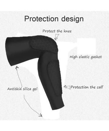 PISIQI Double Large Knee Compression Sleeves - Support & Protection for Basketball, Volleyball, Football & Snowboarding - Buy Online on GoSupps.com
