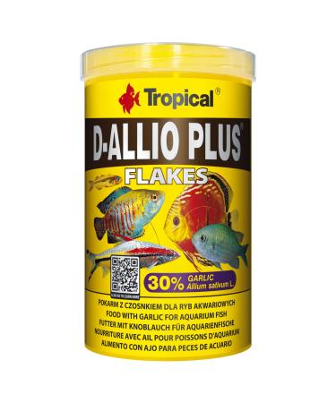 Tropical D-ALLIO Plus 1000ml / 200g - Multi-ingredient Flake Food for Fish with Garlic