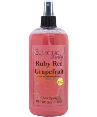 Ruby Red Grapefruit Body Spray (Double Strength) 16 ounces Body Mist for Women with Clean Light & Gentle Fragrance Long Lasting Perfume with Comforting Scent for Men & Women Cologne with Soft 16 Fluid Ounces (Double Strength)