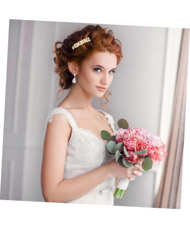 minkissy 1pc Hairpin Wedding Headpiece for Bride Crystal Alligator Clips Bling Hair Clips Decorative Hair Clips Hair Bangs Hair Barrettes Button Alloy Girl - Buy Online on GoSupps.com