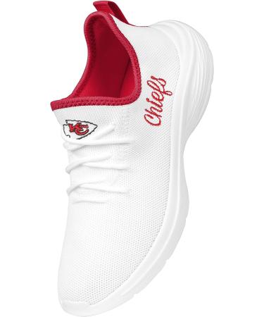 FOCO Kansas City Chiefs Women's NFL Team Logo Athletic Sneakers - Size 10 White - Buy Online on GoSupps.com