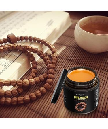 FOCCAR Leather Conditioner - 120g Wood Furniture Polish and Protector Paste | Protector Paste Wooden Finish Restorer Cream Natural Paste Wax for Jade Wallets - Buy Online on GoSupps.com
