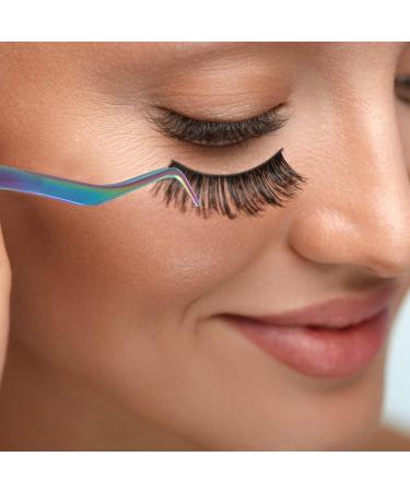 Beavorty Eyelash Tweezers with Comb first aid tweezers eyelashes tweezer lashes tweezers eyebrow tweezers eyelash applicator tool coin tweezers lash tweezers comb lash extension tweezer - Buy Online on GoSupps.com