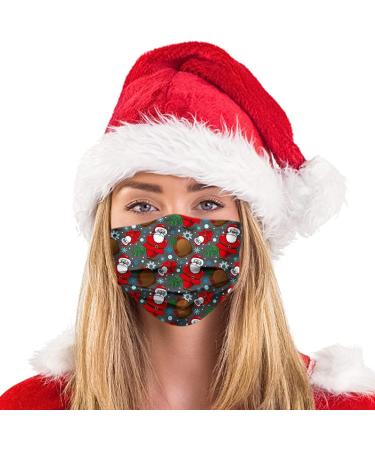 50PCS Christmas Adults Disposable Face_Mask 3-PLY Multi Pattern Printed Breathable_Dustproof with Elastic Earloop 50PCS Color-137 - Buy Online on GoSupps.com