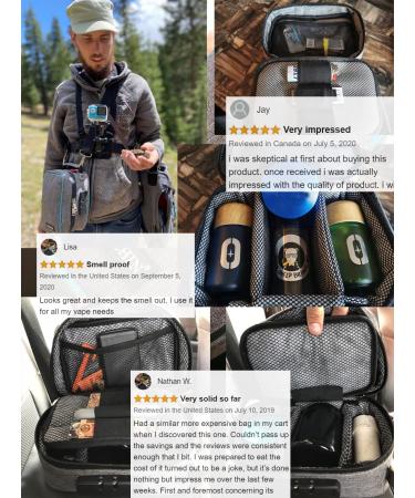 Smell Proof Combination Lock Stash Bag Organizer Case - Gray | Travel & Medicine Storage Box | Ideal Gift - Buy Online on GoSupps.com