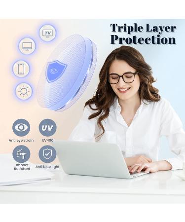 Livho Acetate Blue Light Blocking Glasses | Fashion Fake Eyeglass Frames for Women Men | Anti Blue Lens for Computer Gaming | Bright Black - Buy Online on GoSupps.com