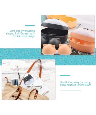 DOITOOL Contact Lens Case - Creative Portable Mini Container (2pcs) for Travel & Everyday Use - Buy Online on GoSupps.com