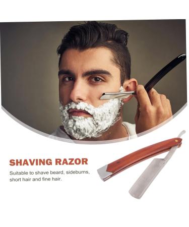 Buy Stainless Steel Shaving Razor for Men - Premium Straight Barber Trimmer & Facial Spatula | International Shipping Available - Buy Online on GoSupps.com