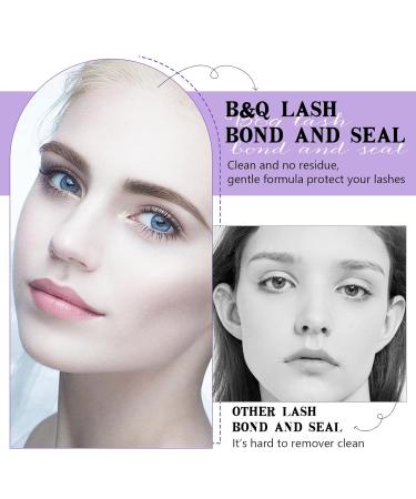 B&Q Lashes Bond and Seal Waterproof 10ML - Long Lasting Lash Bond for DIY Extensions | Perfect for Beginners - YJST-Black - Buy Online on GoSupps.com