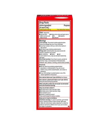 Tylenol Children's Pain & Fever Liquid 4 oz - Cherry Blast Flavor - Buy Online on GoSupps.com