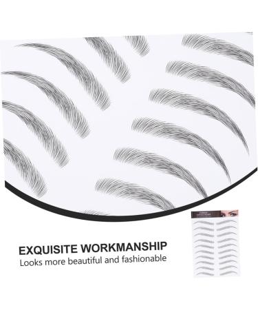 Beatifufu 3 Sheets Waterproof Eyebrow Stickers Temporary Tattoo Eyebrow Glue On Eyebrow For Women 4d Real Hair Forehead Transfer Stickers - Buy Online on GoSupps.com