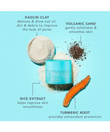 TULA Detox in a Jar Exfoliating Mask with Vitamin E & Bentonite Clay | 1.7 oz - Buy Online on GoSupps.com