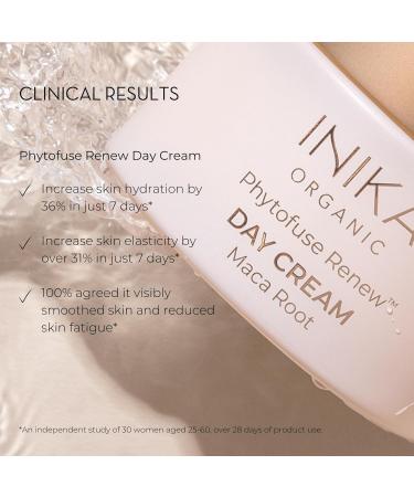 INIKA Organic Phytofuse Renew Day Cream - Hydrating Natural Moisturizer for Radiant Skin | International Shipping Available - Buy Online on GoSupps.com