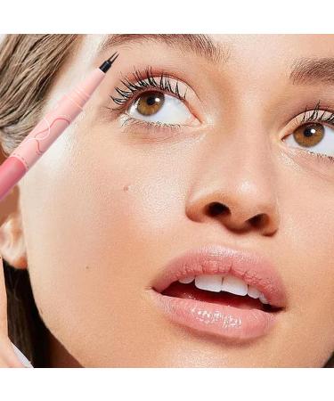 Brow Pencil | 2 Fork Tip Liquid Brow Pen Sweatproof - Realistic Make up Pen Eye-Catching Eye Makeup for Women Teens Party Hersil 01# - Buy Online on GoSupps.com