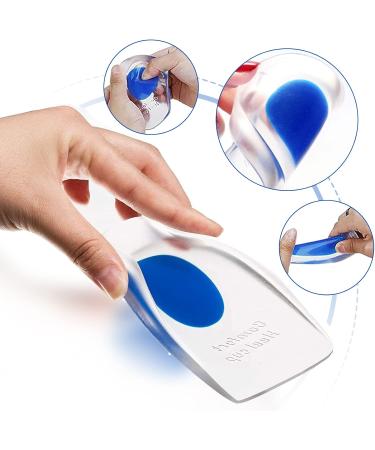 Buy Hediciency Gel Insoles - 6-Piece Cushion for Heel Spur & Plantar Fasciitis Relief - Men s Achilles Tendon Support - Buy Online on GoSupps.com