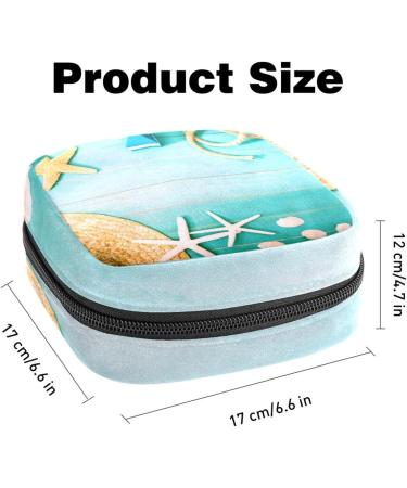 Portable Women's Binding-Up Bags | Menstrual Cup Pocket & Pads | Teenage Girls Tampon Bags - Maritime Mussel Multicolored - Buy Online on GoSupps.com