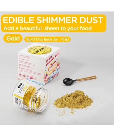 Buy Wwtop Gold Edible Glitter 5G | Food & Drink Glitter Powder for Cakes Chocolate Cupcakes & More - Perfect for Valentine's Day - Buy Online on GoSupps.com