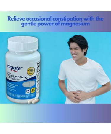 Magnesium for Constipation 500mg- Citrate 55 caplets Digestive Support Laxative (Pack of 1) - Buy Online on GoSupps.com