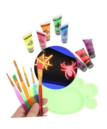 FRCOLOR Glow in the Dark Body Paint - 4 Sets Neon Face & Body Makeup for Parties Masquerades & Blacklight Events - Buy Online on GoSupps.com