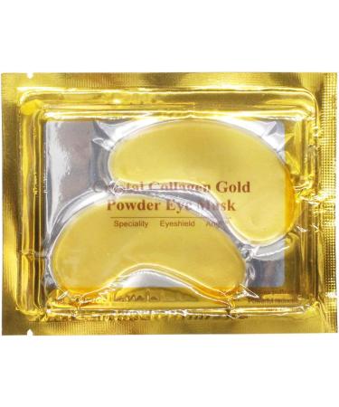 Crystal 24K Gold Eye Mask Anti-Aging Hydrolyzed Collagen and Hyaluronic Acid Under Eye Patches for Under Eye Wrinkles Dark Circles Hydrating Puffy Eyes (25 Pairs) - Buy Online on GoSupps.com