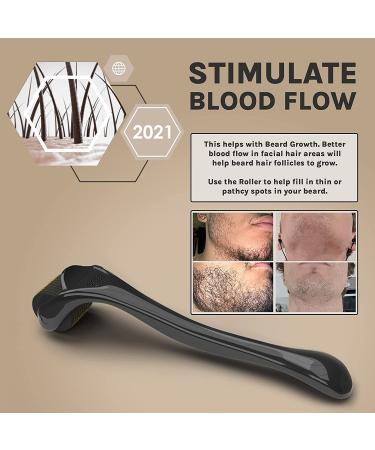 Crafted Beard Growth Kit - 3x Oil, Roller, Vitamins - Thicker Fuller Beard - 3 Month Supply - Buy Online on GoSupps.com