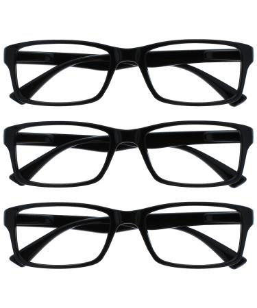UV ReaderThe Reading Glasses Company Black Reader Value 3 Pack Men Women UVR3092BK +2.50 - Buy Online on GoSupps.com