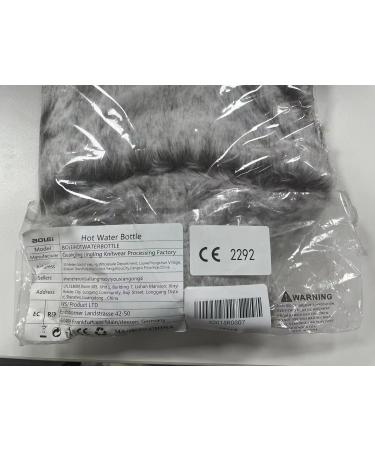 BOLEi 2L Hot Water Bottle with Luxury Faux Fur Cover - Leakproof & Large | Ideal for Pain Relief & Warmth | Brown - Buy Online on GoSupps.com