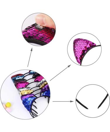 10 Cat Ear Headbands for Girls - Fun Party & Concert Accessories | Colorful Cat Ears Head Decoration - Buy Online on GoSupps.com