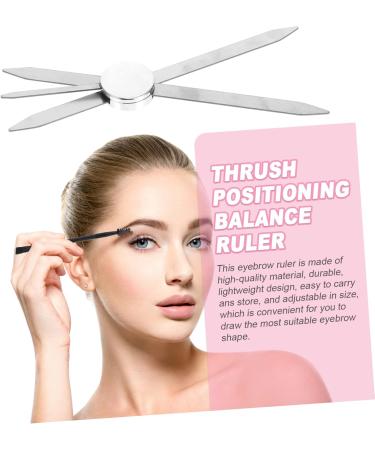 Ipetboom 8 Pcs Balance Ruler Eyebrow Makeup Template Eyebrow Microblading Ruler Positioning Ruler Girl mediumx8pcs Silverx8pcs - Buy Online on GoSupps.com