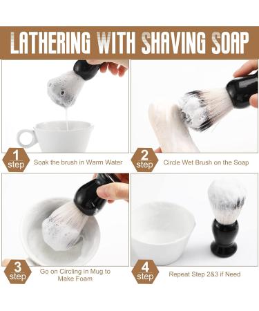 2 Pack Synthetic Men Shaving Brushes with Hard Wood Handles - Travel Shave Brush for Hair Salon & Home Use - Ideal Gift for Men - Buy Online on GoSupps.com
