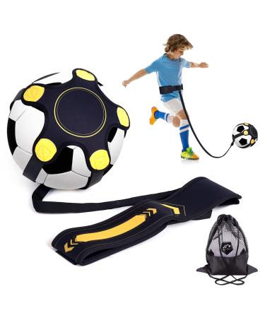 Vefungyan Soccer Training Equipment for Kids: Kick Throw Control Skills Solo Practice Training Aid Adjustable Waist Belt for Adults
